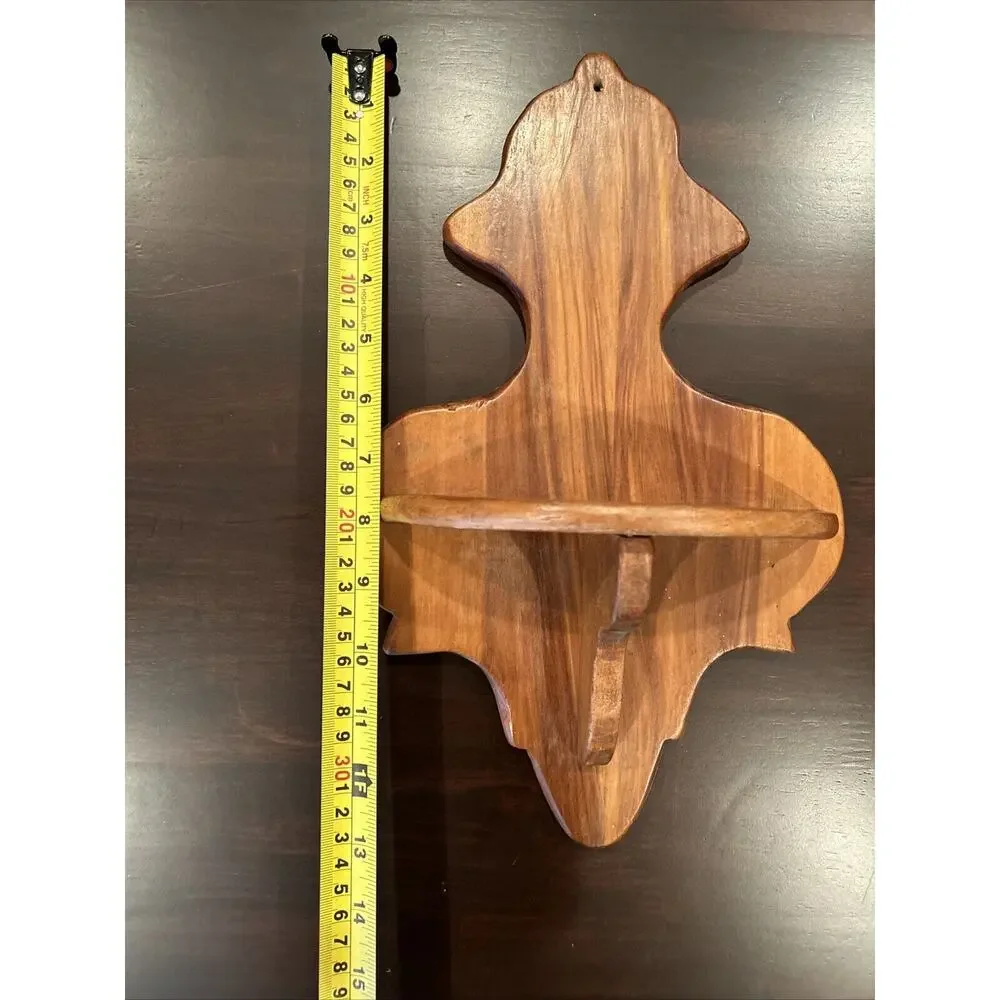 VTG Wall Sconce Shelf Corbel Showcase Wood Wall Display Decorative
